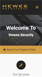 Mobile Screenshot of hewessecurity.co.uk